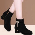 Thick Heel High Boots Women