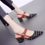 Pointed Toe Sandals For Women With Medium Heels