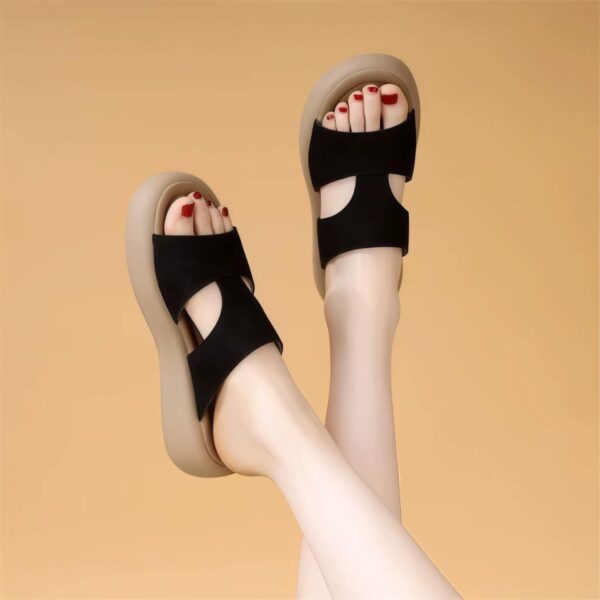 Branded Genuine Leather Sandals For Women - Image 3